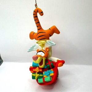 5/$25 Hallmark Disney Tigger Angel with Sack of Gifts Winnie the Pooh Ornament
